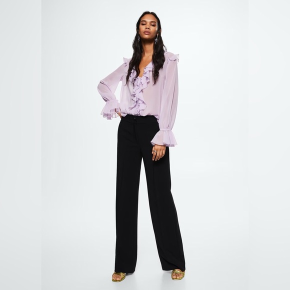 Mango Black Trousers - Picture 1 of 6